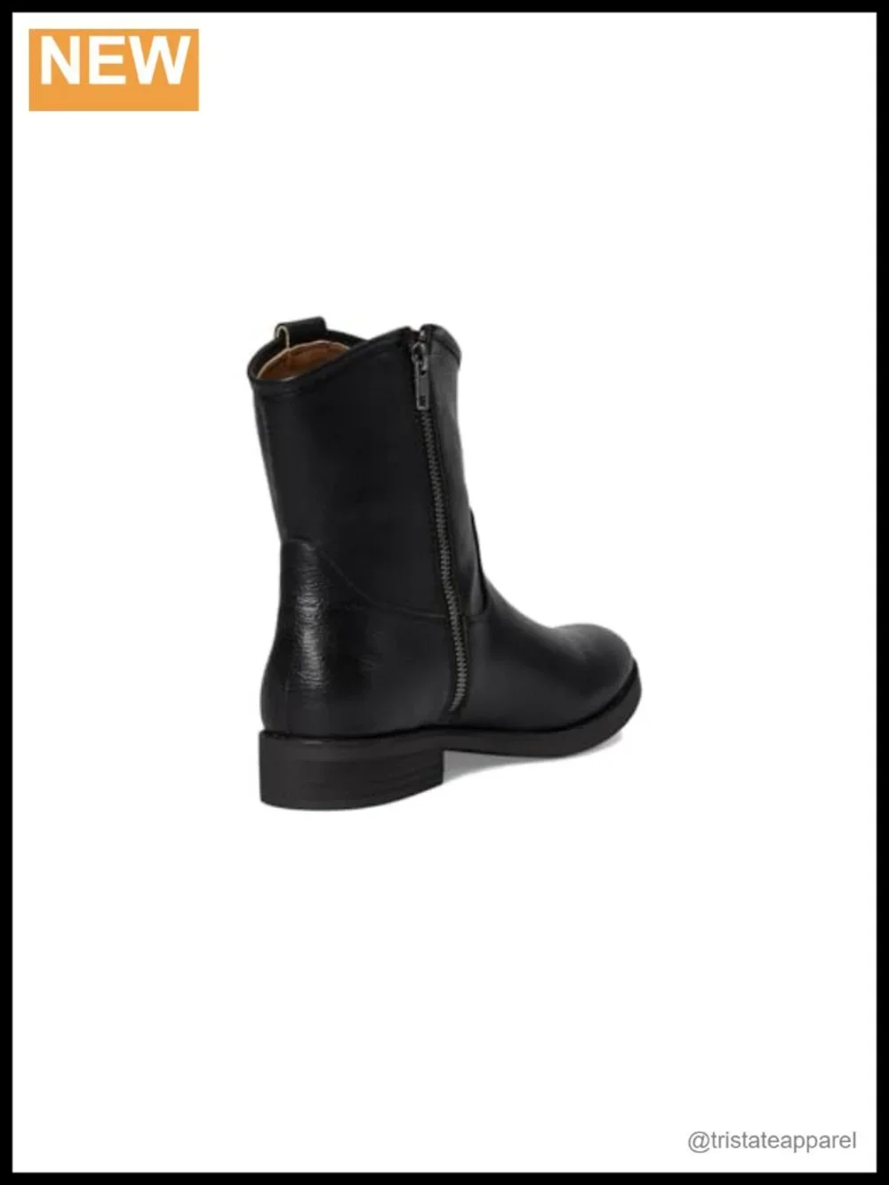 FRYE AND CO. Kellie Button Short Ankle Booties Block Heel PU Leather Pull-On